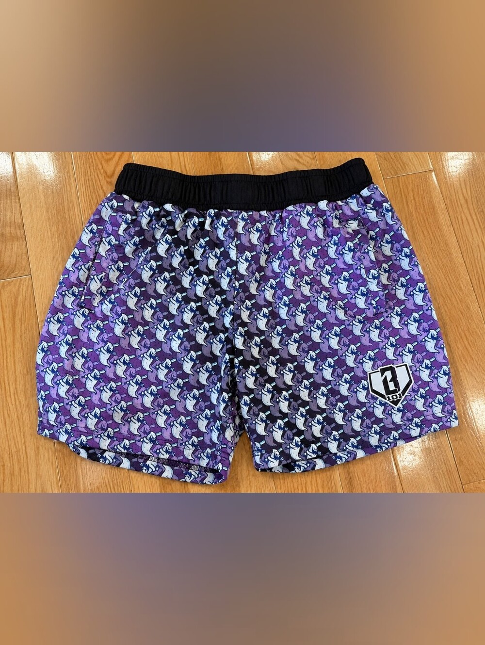 Baseball lifestyle 101 Spooky SZN Ghost Shorts Size youth Large